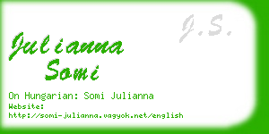 julianna somi business card